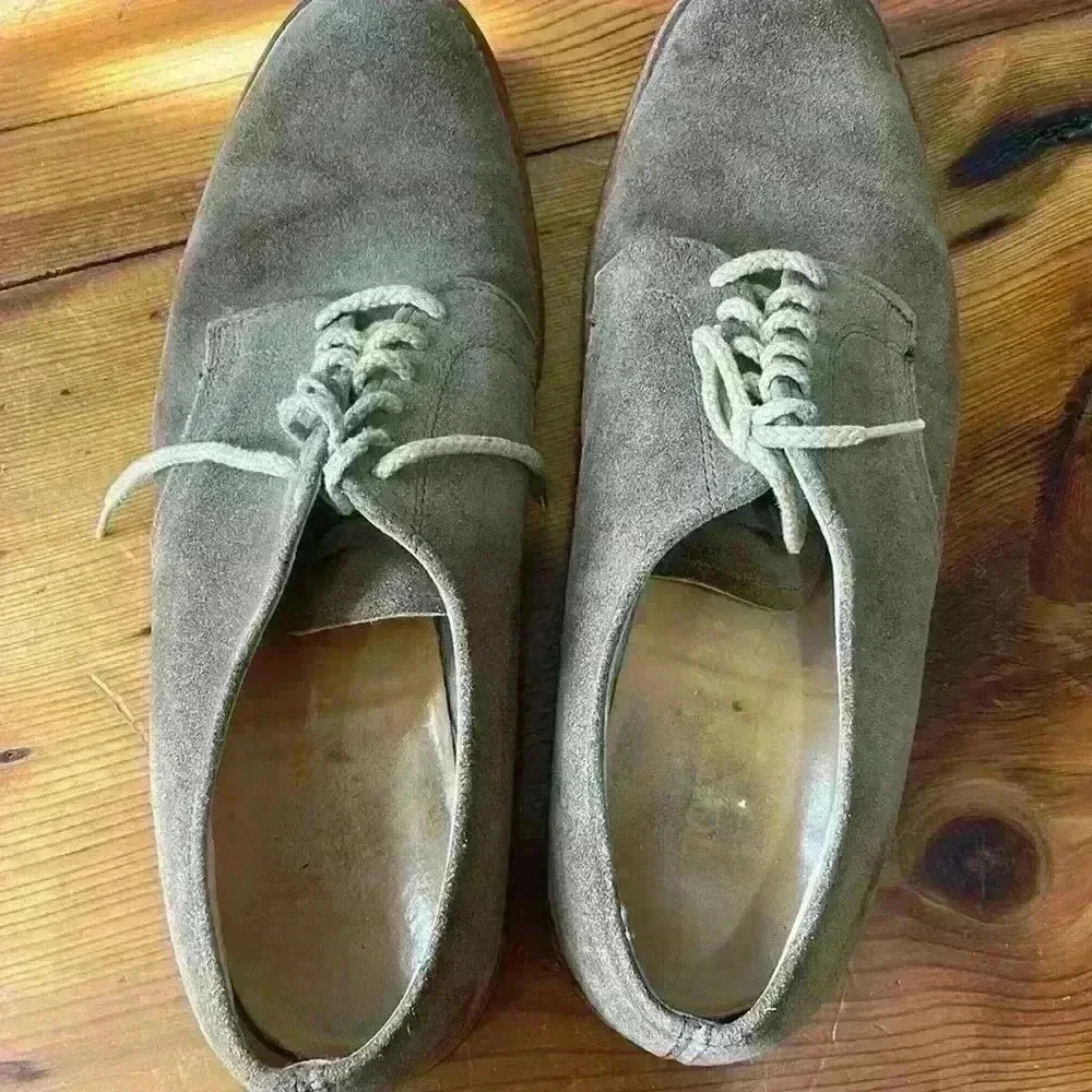 Bostonian men dress suede shoes with red bottom size 9.5 - Picture 6 of 10